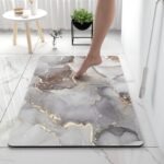 MARBLE DESIGN SILICON QUICK DRYING/WATER ABSORBENT FOOTMAT DESIGN 3 

SIZE 40*60CM - Image 4