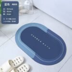 OVAL SHAPE SILICON QUICK DRYING/WATER ABSORBENT SHOWER FOOTMAT Design 2 

SIZE 40*60CM - Image 3