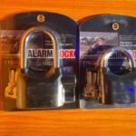 ANTI THEFT ALARM PADLOCK WITH 3 KEY MODEL AND SPARE BATTERY(Plastic steel enclosure)