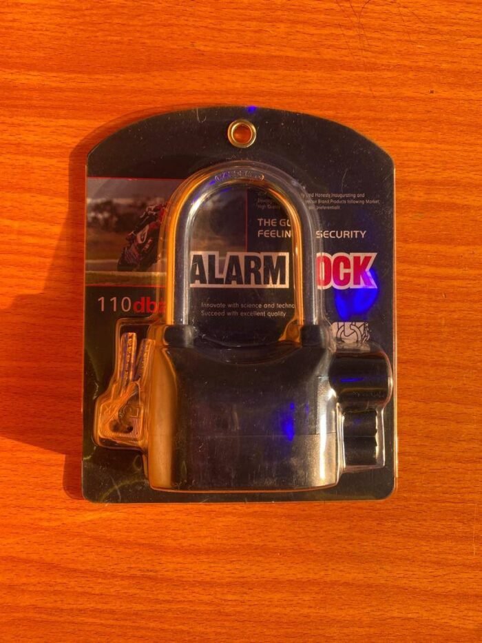 ANTI THEFT ALARM PADLOCK WITH 3 KEY MODEL AND SPARE BATTERY(Plastic steel enclosure) - Image 2