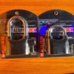 ANTI THEFT ALARM PADLOCK WITH 3 KEY MODEL AND SPARE BATTERY(Iron steel enclosure)