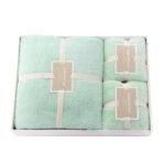 3IN1 FLUFFY WATER ABSORBENT TOWEL IN A FANCY BOX&BAG (Exactly  home textile brand)
💯 cotton•••VERY FULL AND FLUFFY - Image 3