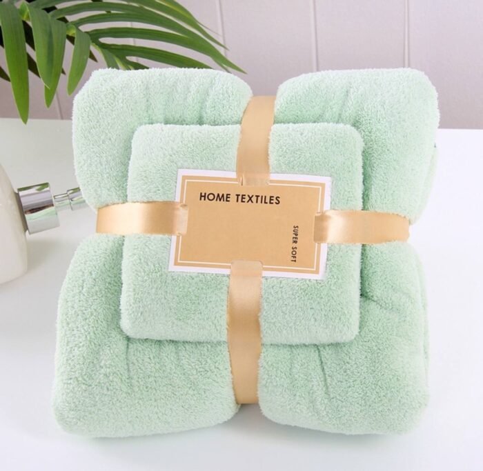 2IN1 FLUFFY WATER ABSORBENT TOWEL(Exactly  home textile brand)
💯 cotton•••VERY FULL AND FLUFFY - Image 7