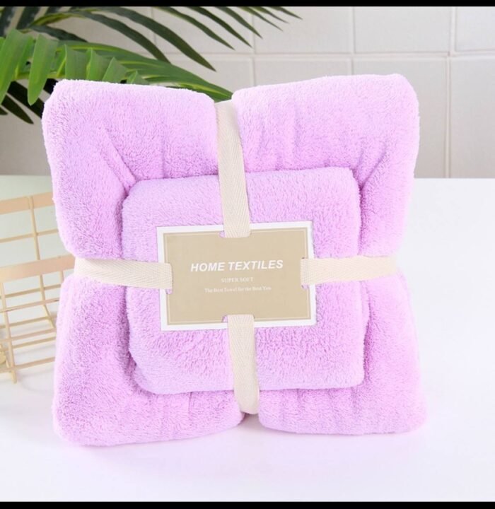 2IN1 FLUFFY WATER ABSORBENT TOWEL(Exactly  home textile brand)
💯 cotton•••VERY FULL AND FLUFFY - Image 8