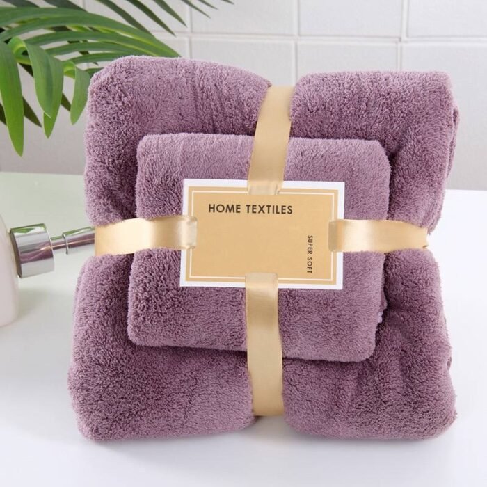 2IN1 FLUFFY WATER ABSORBENT TOWEL(Exactly  home textile brand)
💯 cotton•••VERY FULL AND FLUFFY - Image 2