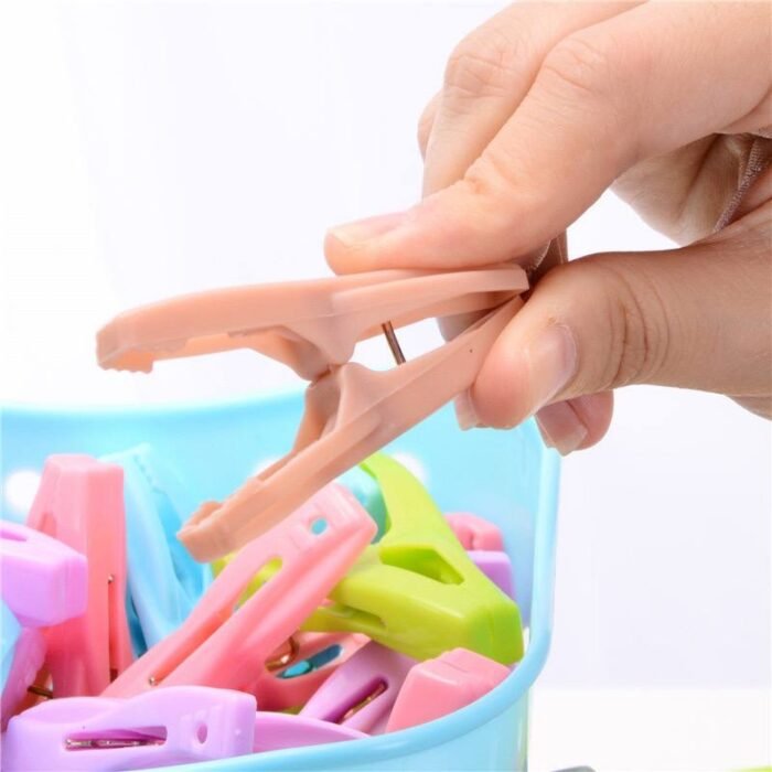 30PC QUALITY STRONG CLOTH PEG IN BASKET perfect for souvenir - Image 2