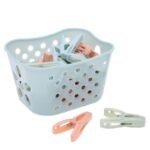 30PC QUALITY STRONG CLOTH PEG IN BASKET perfect for souvenir - Image 5