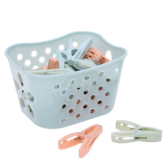 30PC QUALITY STRONG CLOTH PEG IN BASKET perfect for souvenir - Image 5