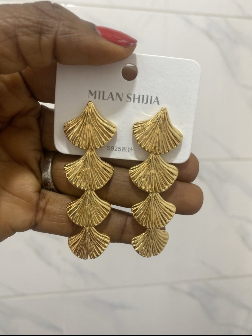 img_3660 QUALITY MILAN SHIJIA FASHION STATEMENT EARRING DESIGN 21 - Image 1