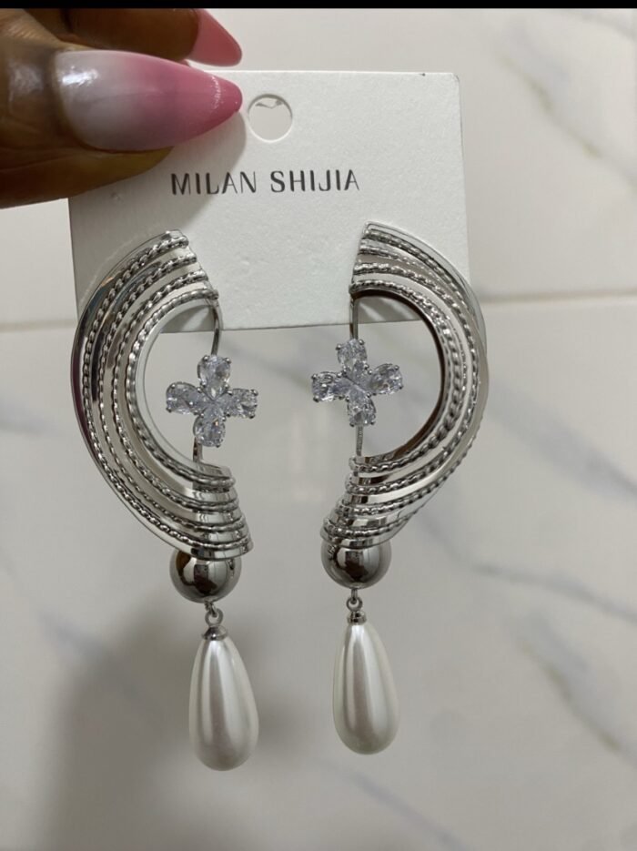 QUALITY MILAN SHIJIA FASHION STATEMENT EARRING DESIGN 27 - Image 2