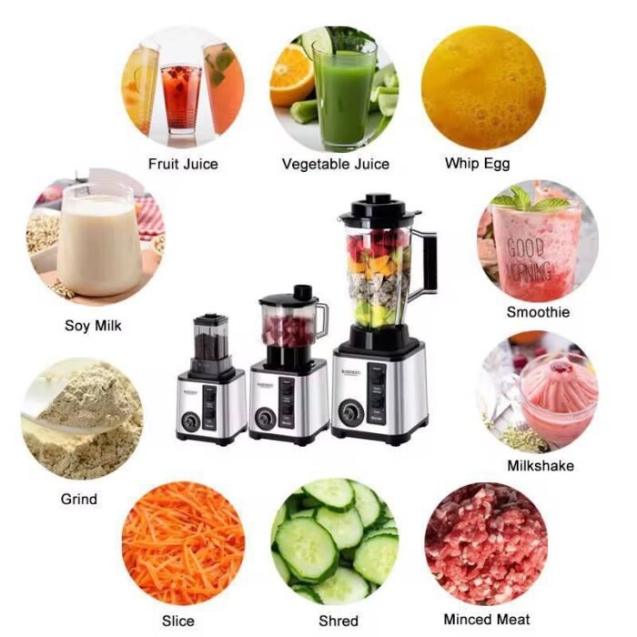 OUR OGBONGE 6IN1 5042 BARDEFU 9525 COPPER ENGINE 

9500WATT MULTIFUNCTIONAL BARDEFU DOUBLE CUP BLENDER - COMES WITH 9525 ENGINE MOTOR(Strongest Blender Motor) 
(3LTR LIQUID JAR CUP,CHOPPER + 1LTR DRY STUFFS CUP AND ACCES) - Image 3