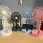 RECHARGEABLE ADJUSTABLE LENGTH FAN(5009)••Random color selection