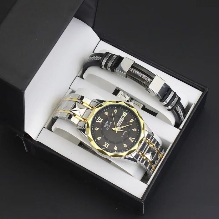 TERAN MENS QUALITY WRISTWATCH WITH BRACELET,COMES IN A FANCY BOX - Image 3