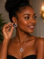 QUALITY HY FASHION CHAIN AND EARRING SET DESIGN 7 - Image 2