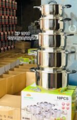 HOFFNER 1010ST QUALITY STAINLESS COOKWARE SET SIZE 16,18,20,22,24CM