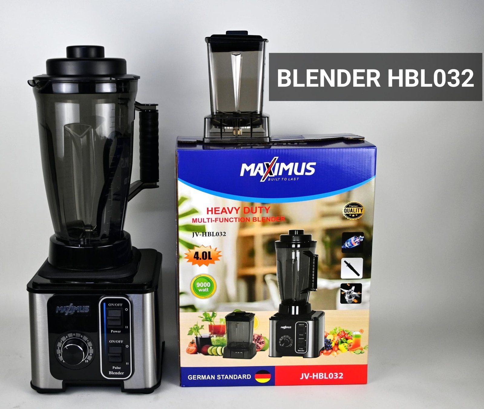 e7218057-26d5-4da1-b752-eaff6d9aff6e QUALITY 9000WATT 2IN1 MAXIMUS 4LTR BIG CUP AND DRY GRINDER CUP BLENDER - Image 1