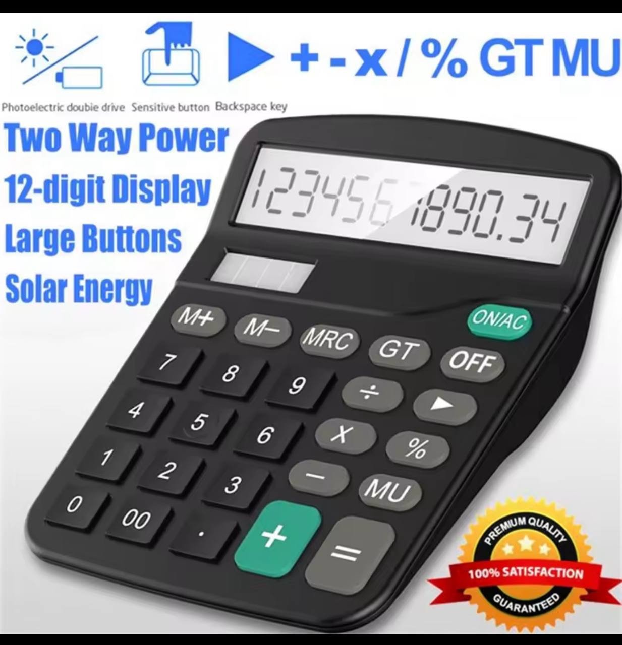img_1125-3 12 DIGIT ELECTRONIC CALCULATOR - Image 1
