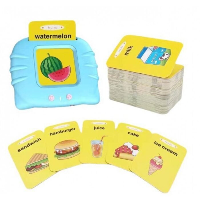 112PC CARD 224 WORDS KIDS LEARNING EDUCATIONAL DEVICE CAT DESIGN 1 (100mah battery) - Image 4