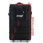 COLLAPSIBLE HIGH QUALITY WEIGHTLESS LEATHER MULTIFUNCTIONAL LUGGAGE BAG WITH TYRE