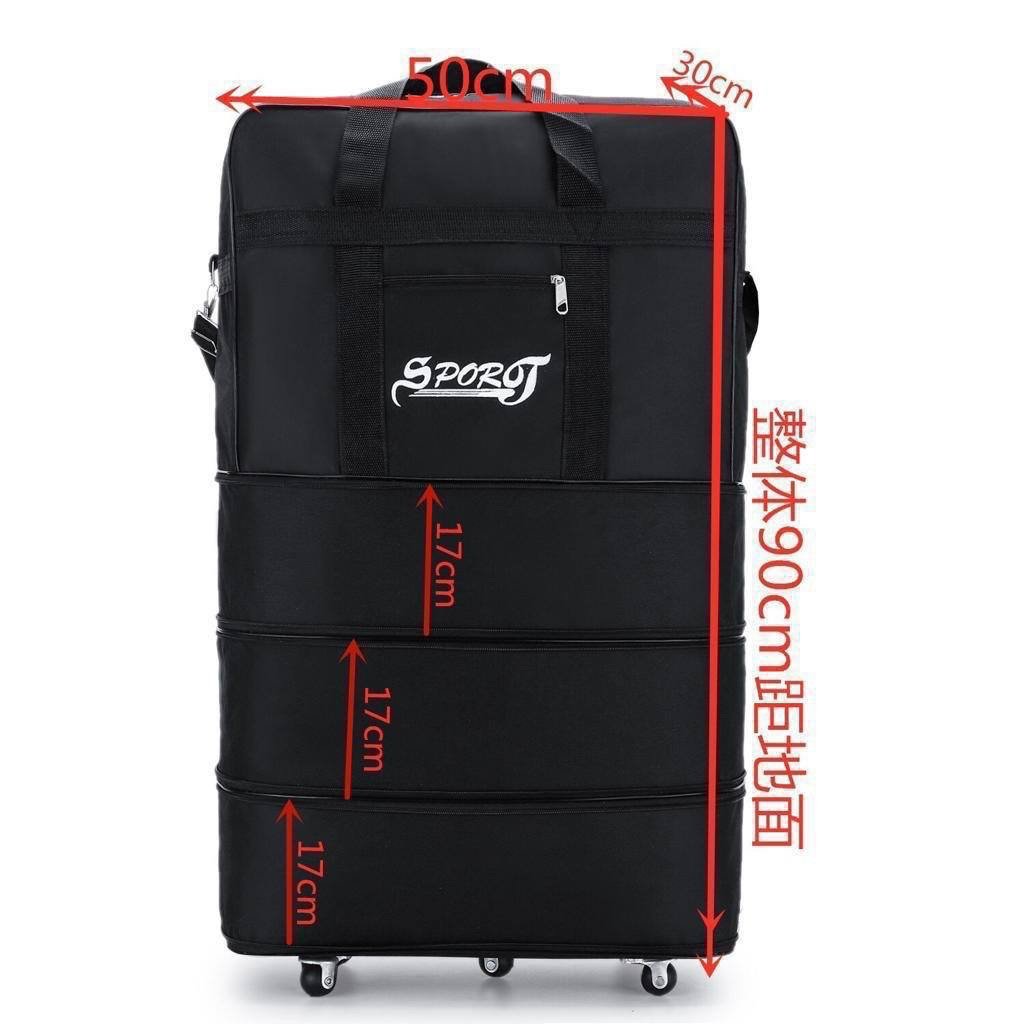 img_1314-2 COLLAPSIBLE HIGH QUALITY WEIGHTLESS LEATHER MULTIFUNCTIONAL LUGGAGE BAG WITH TYRE - Image 1
