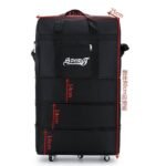 COLLAPSIBLE HIGH QUALITY WEIGHTLESS LEATHER MULTIFUNCTIONAL LUGGAGE BAG WITH TYRE - Image 2