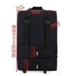 COLLAPSIBLE HIGH QUALITY WEIGHTLESS LEATHER MULTIFUNCTIONAL LUGGAGE BAG WITH TYRE - Image 3