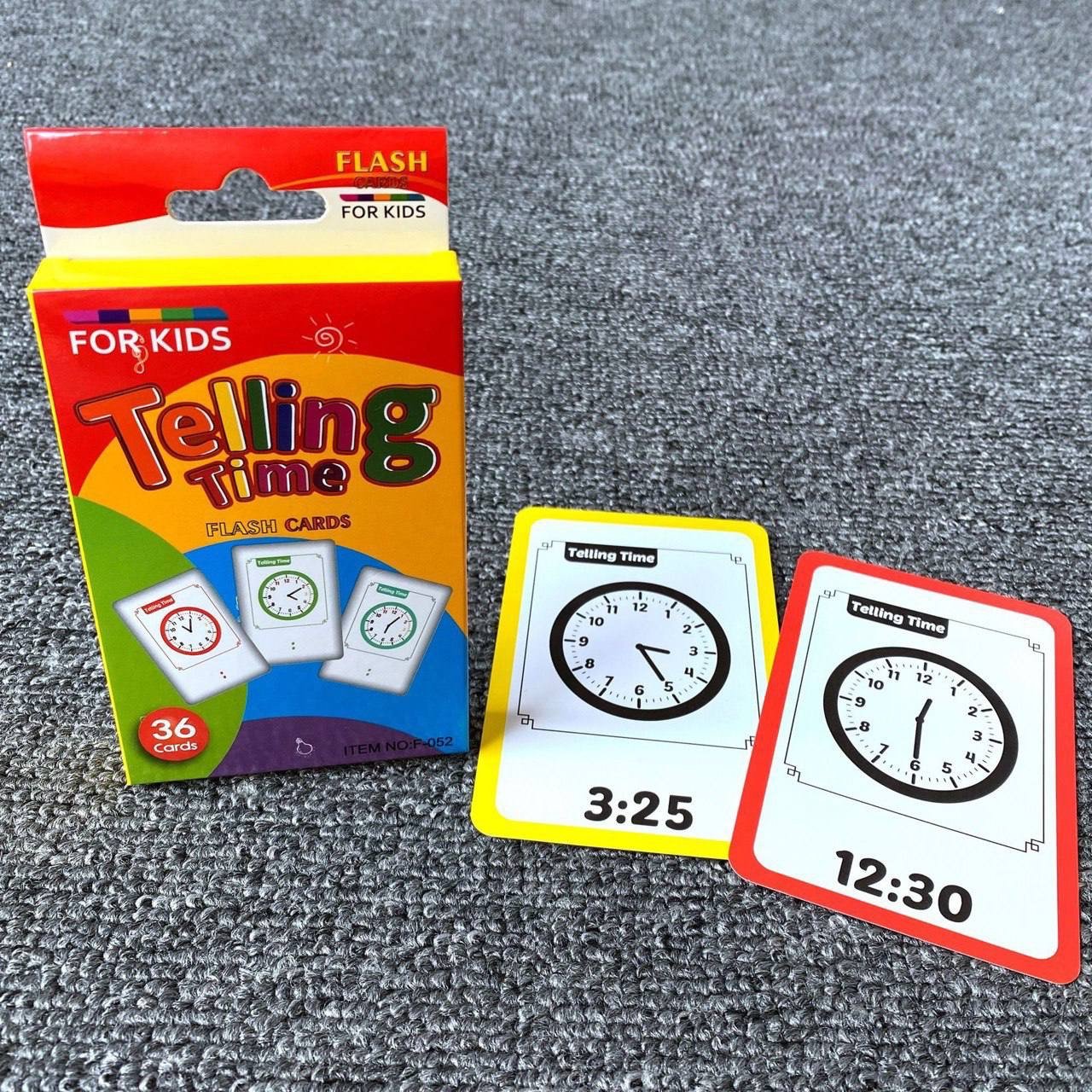 img_1322 TELLING TIME: KIDS LEARNING FLASH CARDS(36PC CARDS) - Image 1