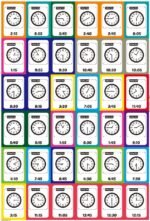 TELLING TIME: KIDS LEARNING FLASH CARDS(36PC CARDS) - Image 3