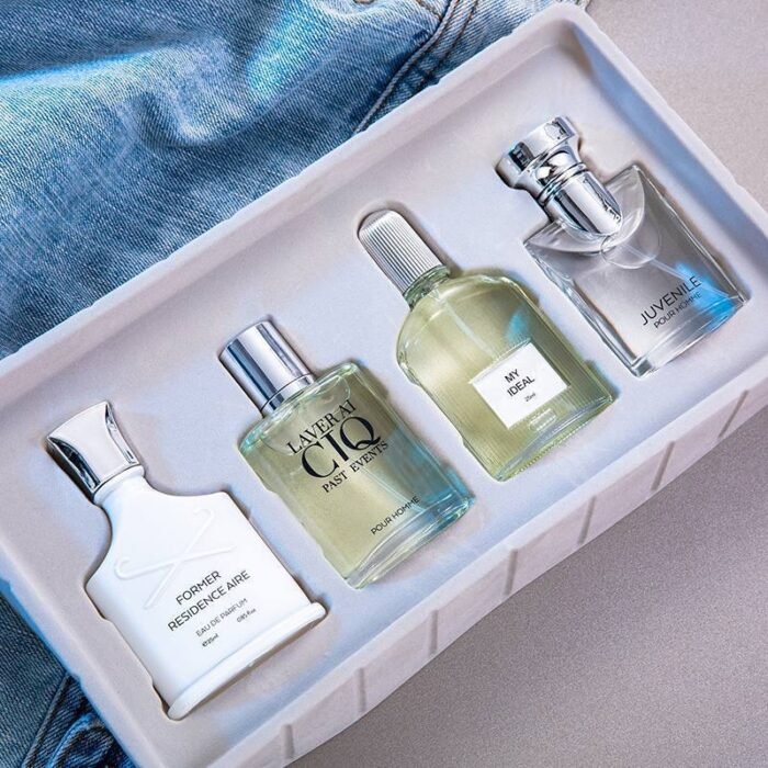 4in1 CIQ MALE PERFUME SET

SIZE:25ML PER BOTTLE 

EACH BOTTLE HAS DIFFERENT SCENT - Image 3
