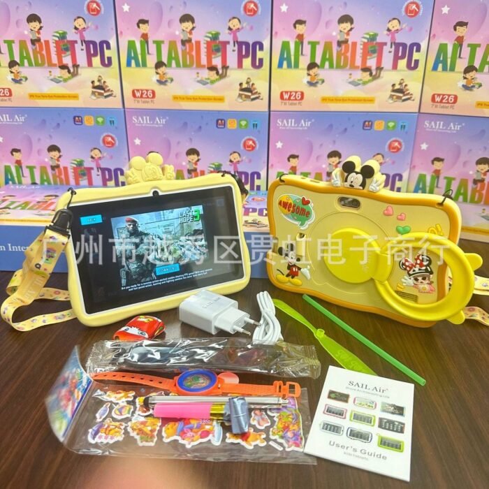 SAIL AIR W26 WIFI 
8GB+256GB ANDROID 15
 7INCH IPS SCREEN TYPE C CABLE&CHARGER
WITH TOUCH PEN,SILICON CASE,SHOULDER STRAPS AND GIFT ITEMS TABLET - Image 5
