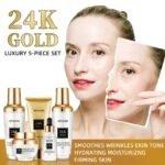 (ON SALES) PURE 24K GOLD LUXURY 5PC SET
Smoothes wrinkles,Even skin tone,Hydrating,Moisturizing,Firm skin - Image 3