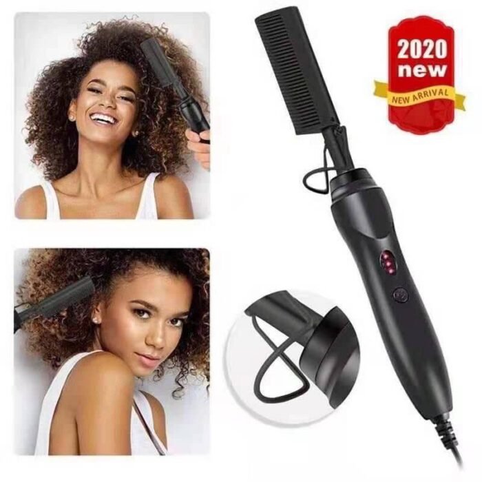 COPPER HOT HAIR STRAIGHT COMB AND CURLER - Image 2