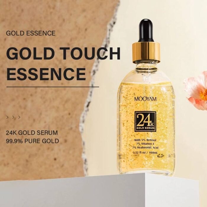 (ON SALES) 100ML 24K GOLD SERUM WITH RETINOL,VITAMIN E AND HYALURONIC - Image 3