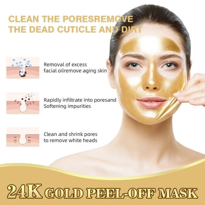(ON SALES) 24K GOLD PEEL OFF DEEP CLEANSING FACE MASK - Image 2