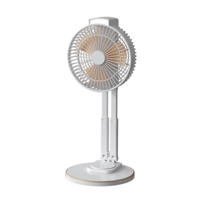 L-R 2028 STRONG QUALITY FOLDABLE AND 360 DEGREE ROTATING RECHARGEABLE TABLE FAN WITH LED LIGHT - Image 3