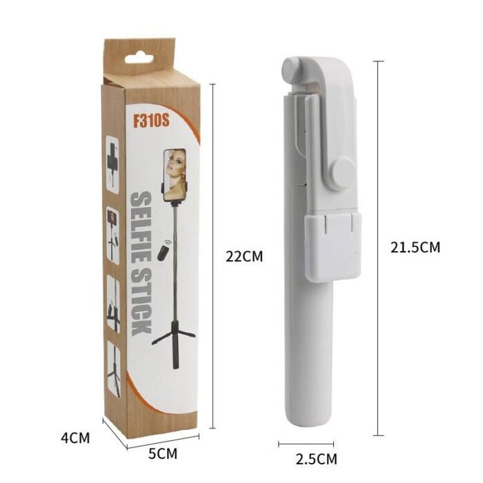 (ON SALES) F310S 1M WIRELESS ADJUSTABLE BLUETOOTH LIVE BROADCAST SELFIE STICK WITH FILL LIGHT AND DETACHABLE REMOTE (Phone holder Revolves 360 degree and 690mm Extendable length) - Image 7