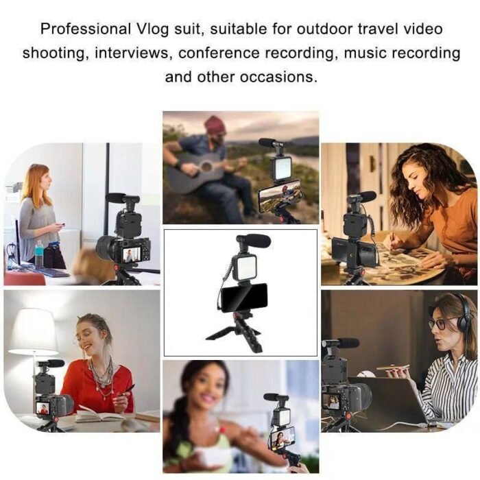 SMARTPHONE MINI VLOG AY-49 VIDEO MAKING KIT+ FREE REMOTE - Image 4