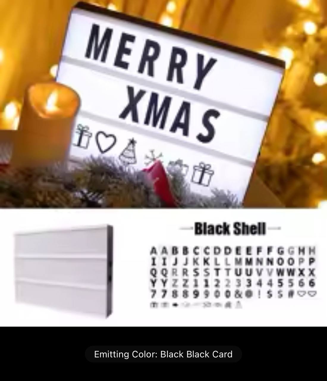 img_1764-2 (ON SALES) MESSAGE LIGHT BOX(COMES WITH 96 BLACK LETTERS AND EMOJI
📌BATTERY OR USB CHARGING
📌FOR COUNTDOWNS,MESSAGES OR REMINDERS,HOME DECOR
📌PERFECT FOR PARTIES,SUPER BRIGHT LEDS,FREE STAND OR WALL MOUNT - Image 1