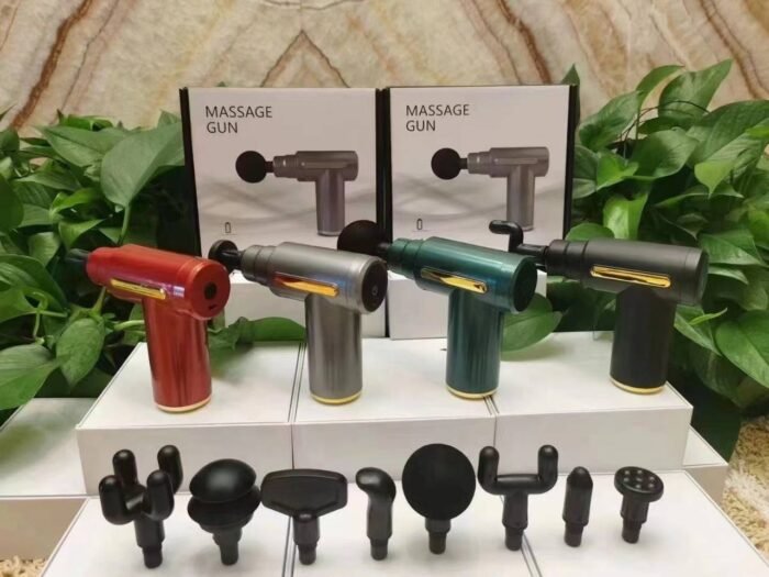 BLUE IDEA FASCIAL GUN DEEP MUSCLE ELECTRIC BODY RELAXATION MASSAGER WITH 4 REPLACEABLE HEAD - Image 6