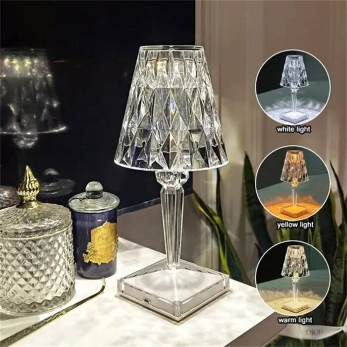 BIG SIZE RECHARGEABLE DIAMOND CRYSTAL RGB MULTI COLORED TABLE BED SIDE LAMP WITH REMOTE DESIGN 2

✔️Touch Switch 
✔️ All - Match Style 
✔️ Multicolour (plain & RGB lighting)
✔️16 Different colors - Image 3