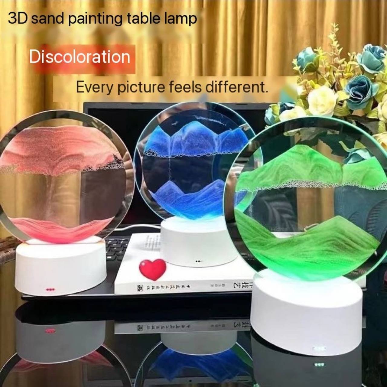 img_1956 (ON SALES) 3D MOVING/FLOWING DEEP SEA QUICKSAND,TABLE LAMP FOR HOME/OFFICE DECOR - Image 1