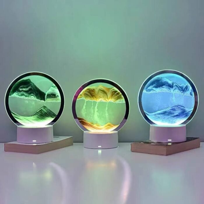 (ON SALES) 3D MOVING/FLOWING DEEP SEA QUICKSAND,TABLE LAMP FOR HOME/OFFICE DECOR - Image 2