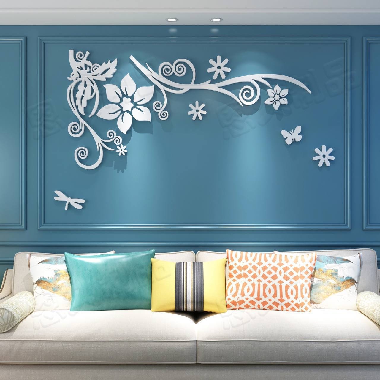 img_1997 (ON SALES) 3D ROMANTIC RATTAN FLOWER VINE ACRYLIC CRYSTAL HOME DECOR WALL STICKER DESIGN
📌📌Pls note this is not paper but 3D acrylic and it’s very big on the wall(57*160cm) - Image 1