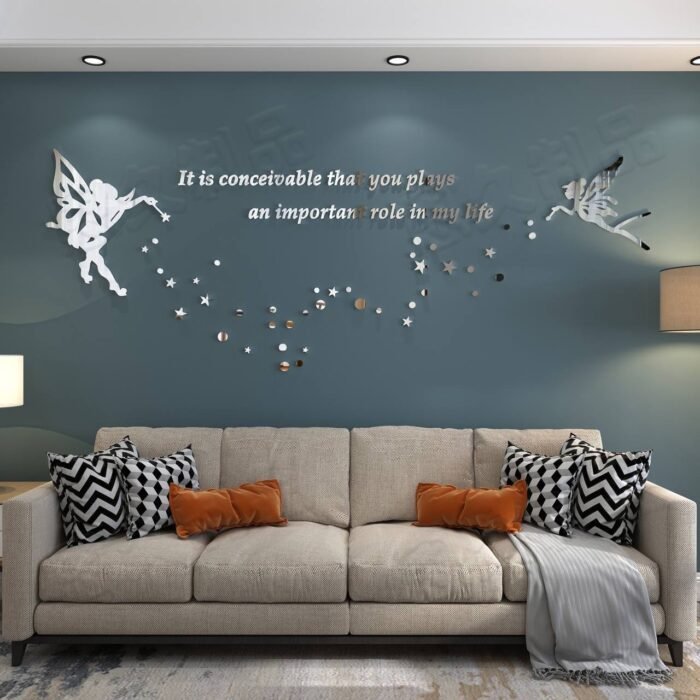(ON SALES) 3D CLASSIC ACRYLIC WALL STICKER HOME DECOR DESIGN 


📌📌Pls note this is not paper but 3D acrylic and it’s very big on the wall - Image 2