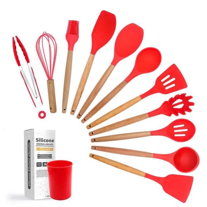 12PC QUALITY SILICON NONSTICK SPOON SET - Image 4