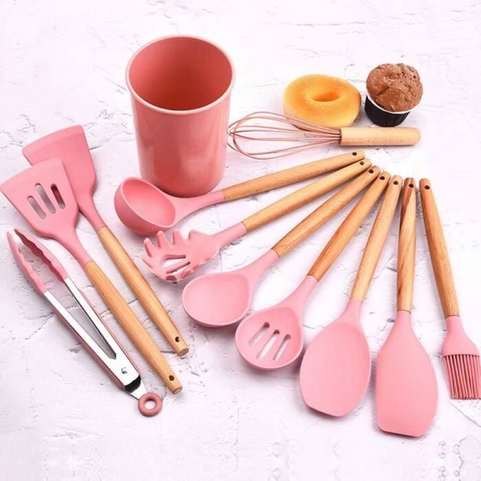 12PC QUALITY SILICON NONSTICK SPOON SET - Image 3