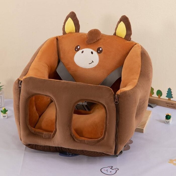 BABY SITTER WITH BELT(CAN BE USED IN THE  CAR,CHAIR AND ON THE FLOOR) CODE 046 Ember 
Has 2 zipper in the front to easily open and carry the baby inside - Image 4