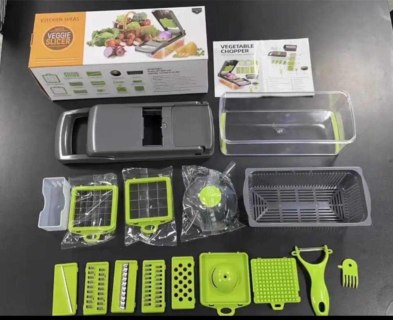 img_2153 (ON SALES) 16IN1 VEGETABLE SLICER WITH SKIN PEELER - Image 1