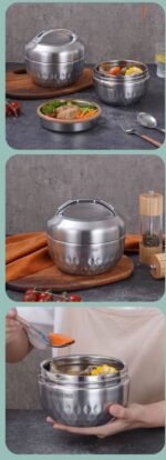 HANDHELD JU CHENG STAINLESS FOOD FLASK WITH INNER PLATE - Image 5