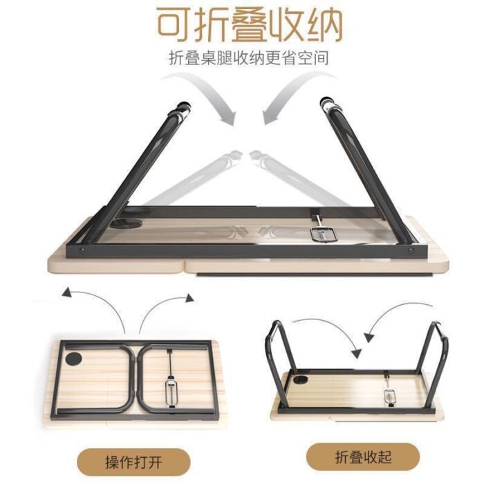 REMOVABLE FOLDING READING LAPTOP TABLE/DESK WITH CUP HOLDER - Image 4